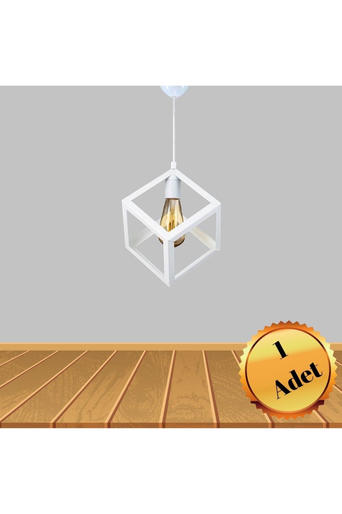 Rustic Retro Model Geometric Pendant Lamp Metal Cube Chandelier for Living Room, Kitchen, Entrance, Children's Room, Hallway