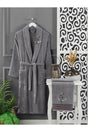 Anthracite Towel Bathrobe Set of 2 - Swordslife