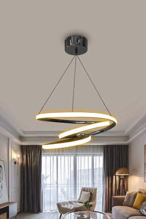 Modern Pendant Lamp Galaxy Black Case Daylight Led Chandelier