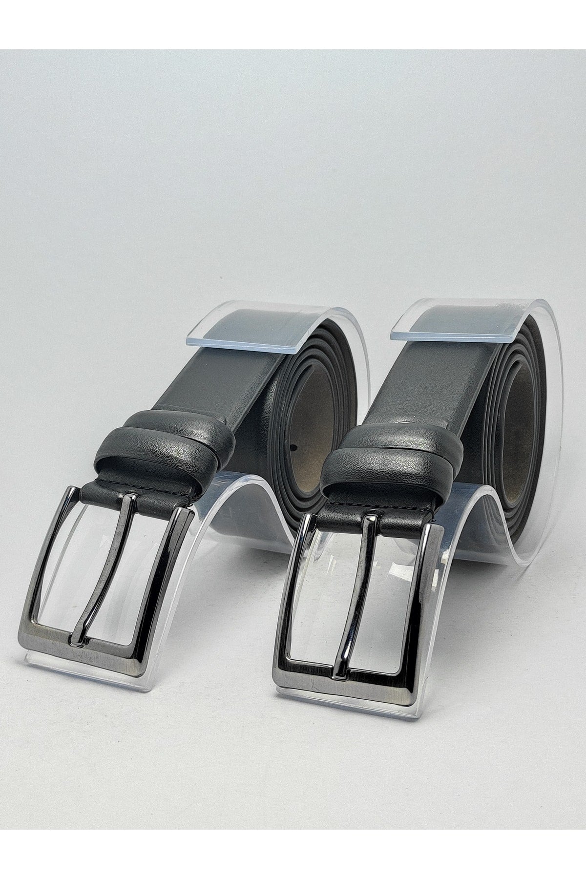 2er-Pack klassischer Herrengürtel