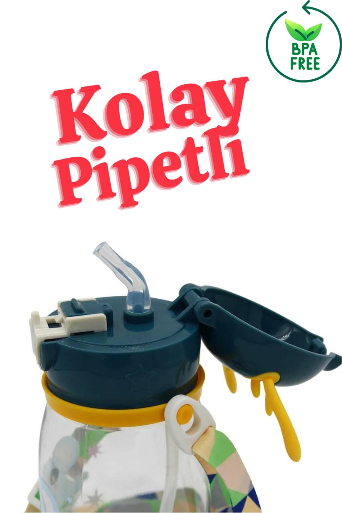 Children'S Drinker 500 Ml Deer Child Drinker Water Flask Bpa Free School Drinker Carrying Suspended Non-Spill