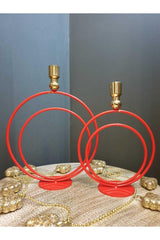 Noel Alvina Red/gold Candlestick , Candle Holder - Swordslife