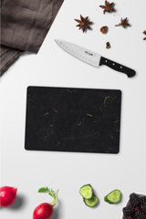 Granite Patterned Glass Cutting Board Glass Cutting Table Black 20x30 Cm Ard-006