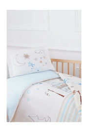 Bettbezug-Set Babydecke Stella Blau