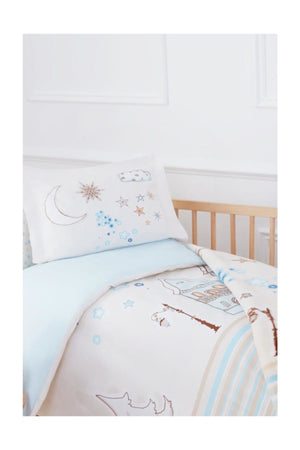 Duvet Cover Set Baby Blanket Stella Blue