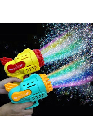 29 Holes Illuminated Battery Powered Foam Bubble Gun - Battery Powered Foam Gun Bubble Gun