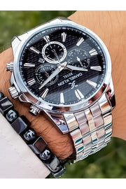 Original New Season Herren-Armbanduhr aus Stahl mit Geschenk