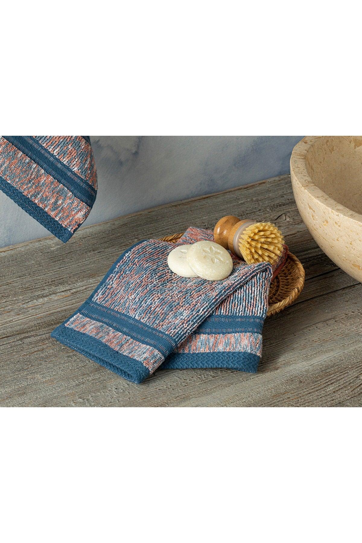 Marlyn Cotton Hand Towel 30x40 Cm Blue - Swordslife