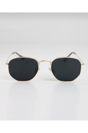 Hexagon Sunglasses - Black - Swordslife