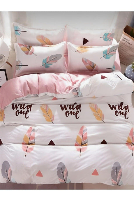 Double Sided Double Duvet Cover Set With Elastic Sheet - Swordslife