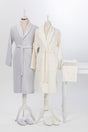 Butterfly Family Bathrobe Set Grey-cream - Swordslife