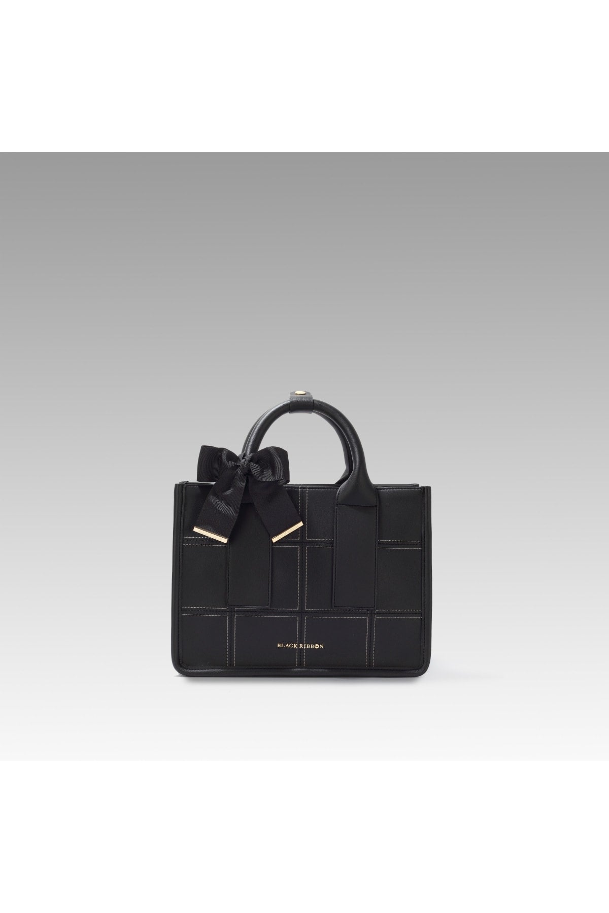 Black Embroidered Shoulder Bag