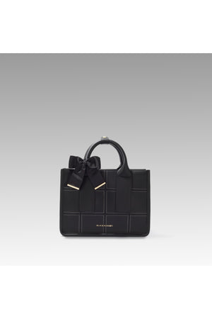 Black Embroidered Shoulder Bag