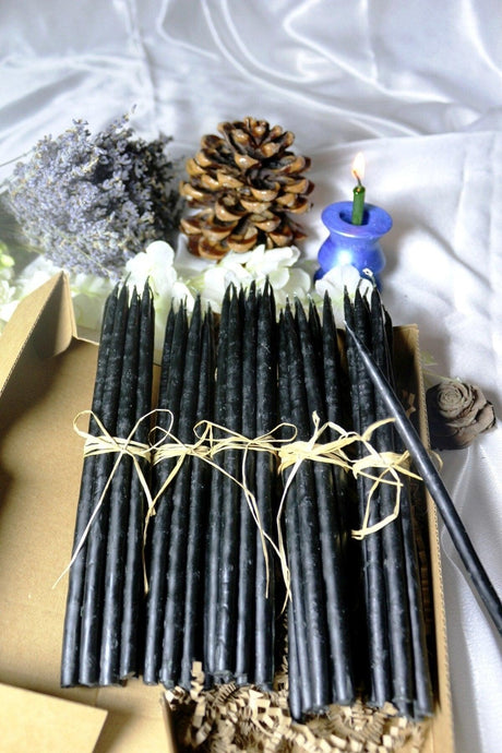 Wish Ceremony Ritual Wax Candle 50 Pieces Slim Thin 20 Cm Length 4-5 Mm Diameter - Swordslife