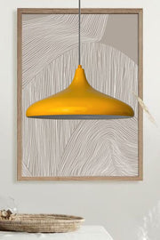 Champion Yellow Special Cable Chandelier - Aluminum 35 Cm Cafe Rustic Pendant Lamp Kitchen Lamp Models