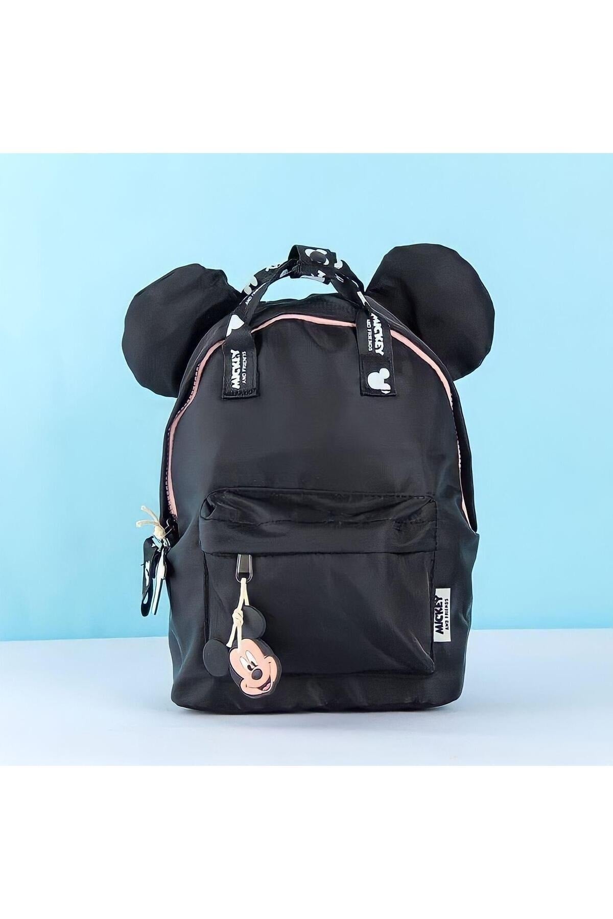 Kids Backpack With Mickey Mouse Detailed And Ears