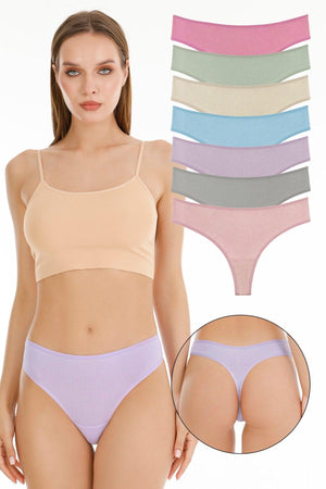 Women's Corded Brazilian Thong 7 Pack Set - Swordslife