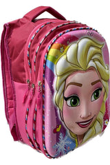 Elsa Patterned Embossed Nutrition Primary School Backpack