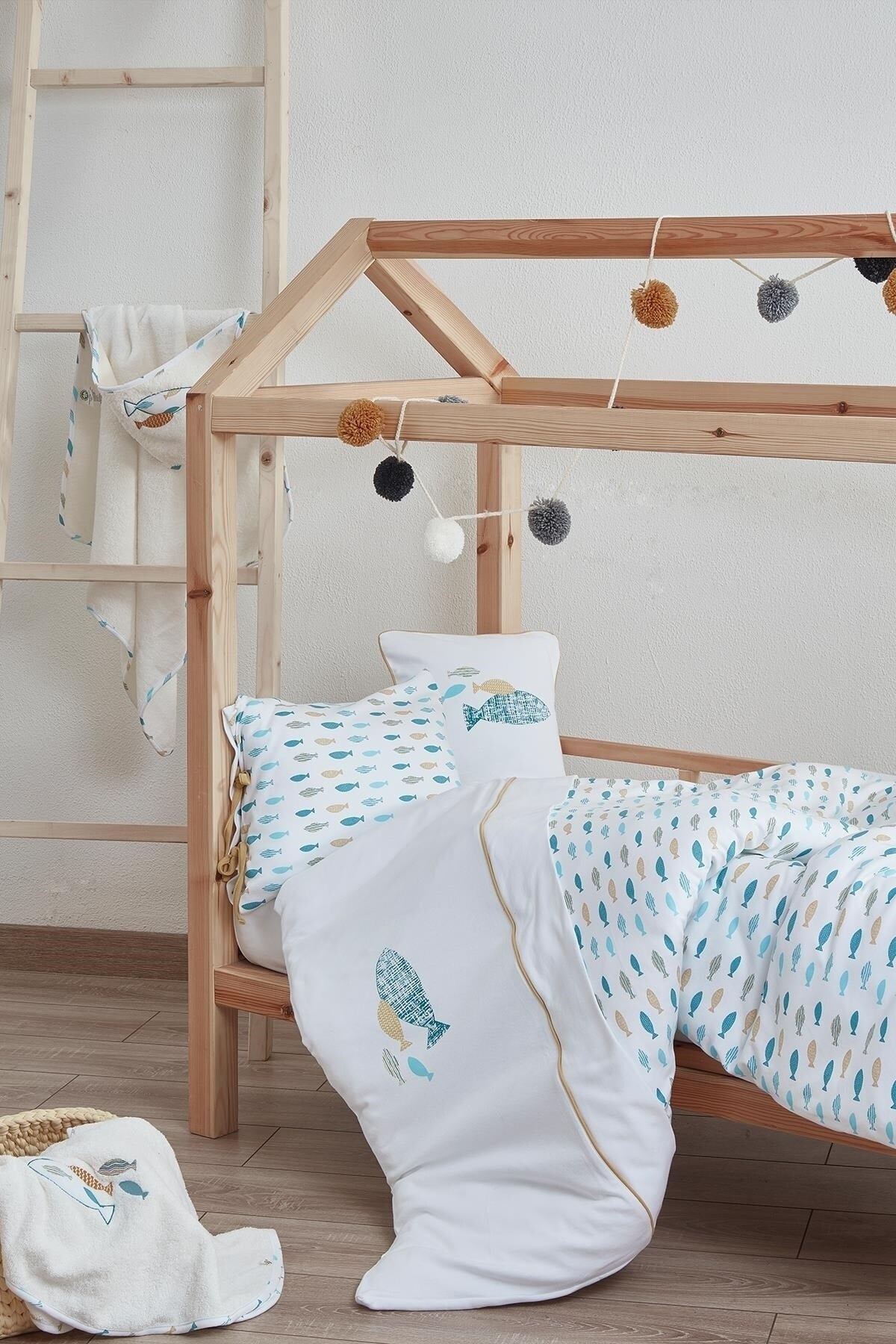 Bio-Babybettwäscheset Dodo mit Print