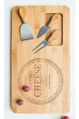 Bamboo 4 Piece Cheese Presentation Board Set Fma08532