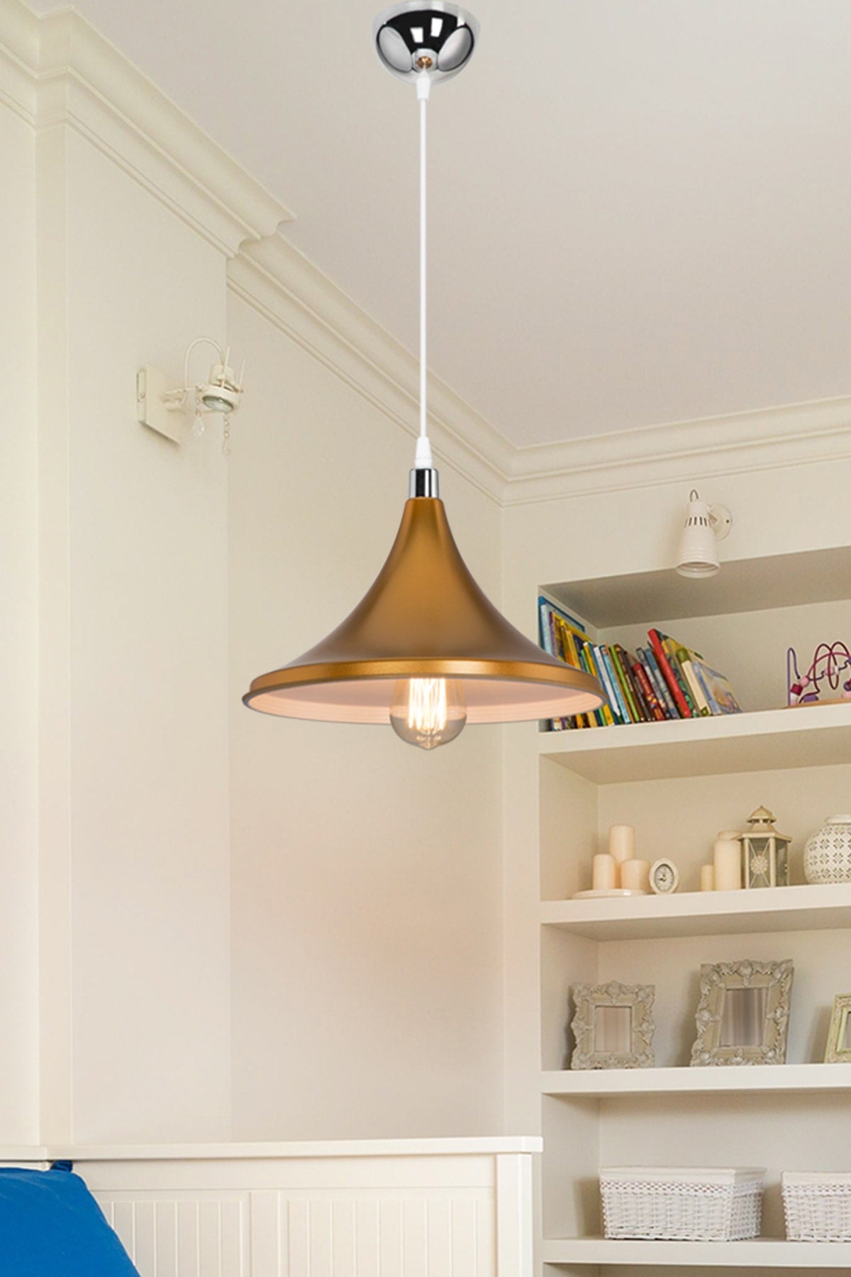 Gold Pendant Chandelier Bedroom Living Room Kitchen Corridor Lamp
