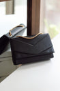 Women's Black Envelope Box Shoulder Bag - Swordslife