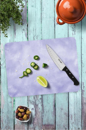 Lilac Texture Glass Cutting Board Glass Cutting Tray 40X30 Cm Ard-0024