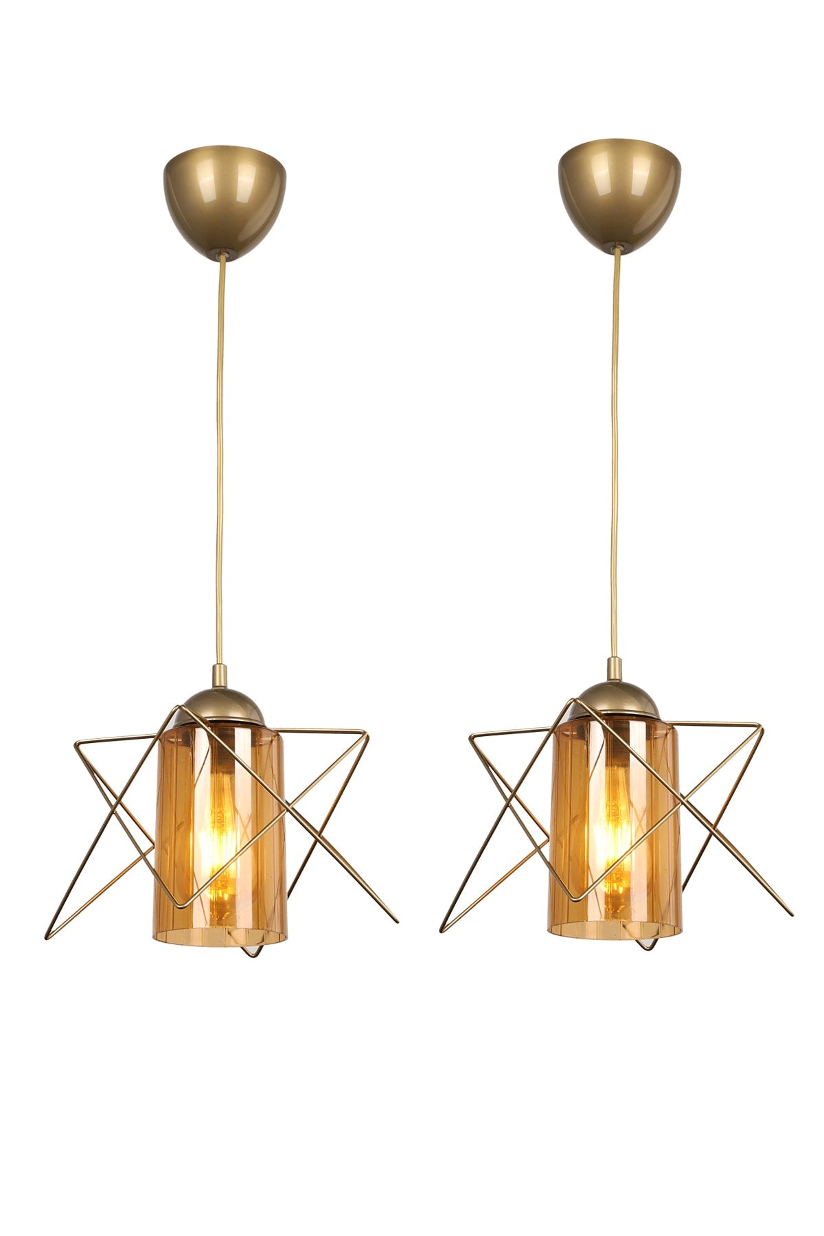 2 Pieces Modes Single Antique-Honey Acrylic