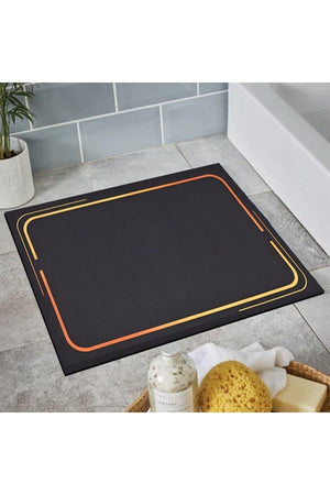 Else Patterned Shower Front Square Bathroom Carpet Doormat Single Piece 60x60cm - Swordslife