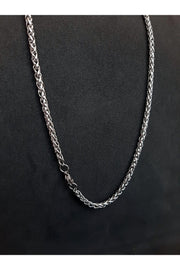 Men'S Twist Stainless Steel Chain Necklace Mdl78