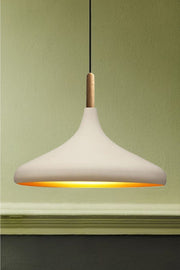 White Champion Wooden Single Chandelier Pendant Lamp Living Room Kitchen Cafe Boutique Lamp Lighting Chandeliers