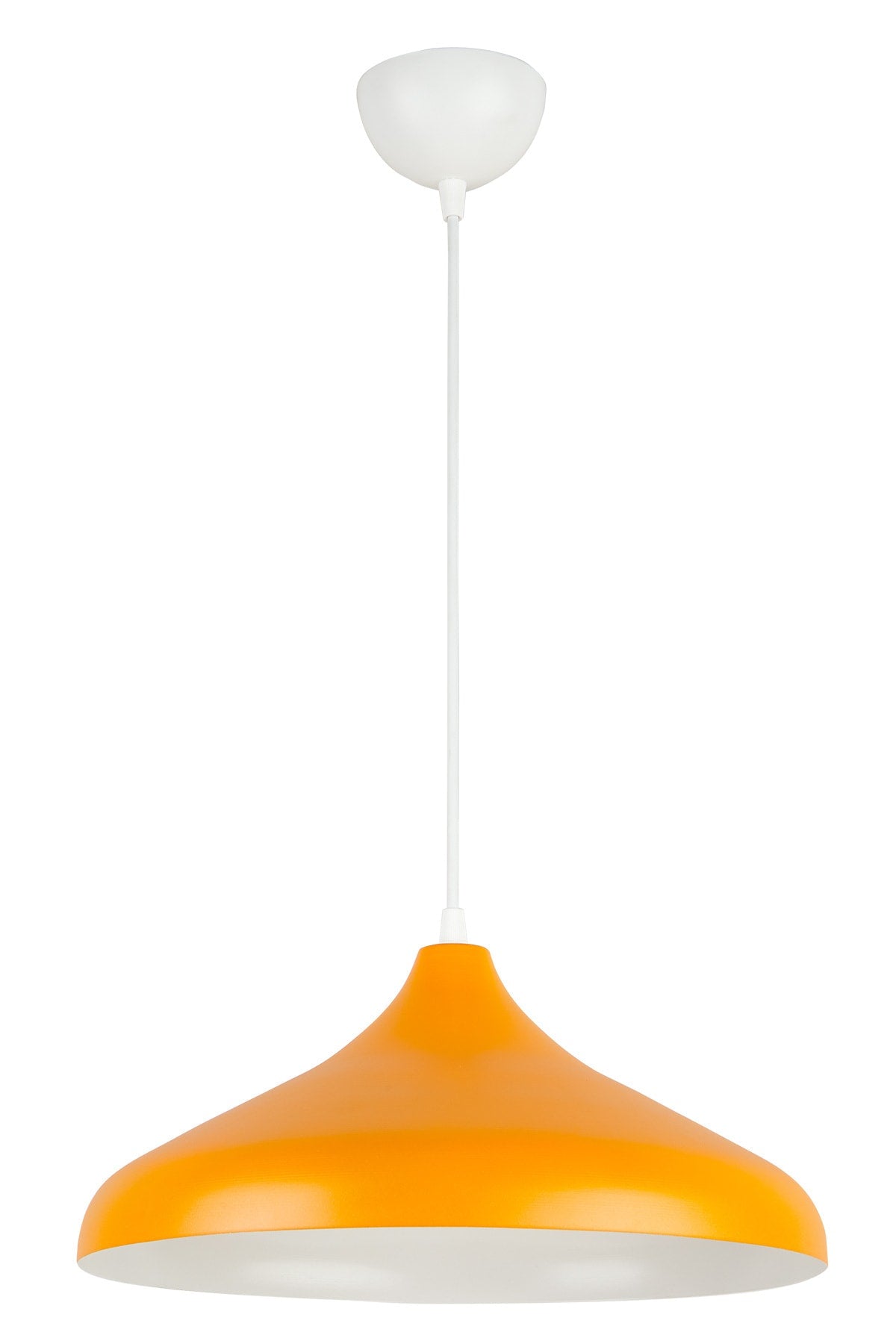 Nil Special Design Modern Decorative Cafe Kitchen Living Room Pendant Lamp Single Chandelier with Orange Inside and White
