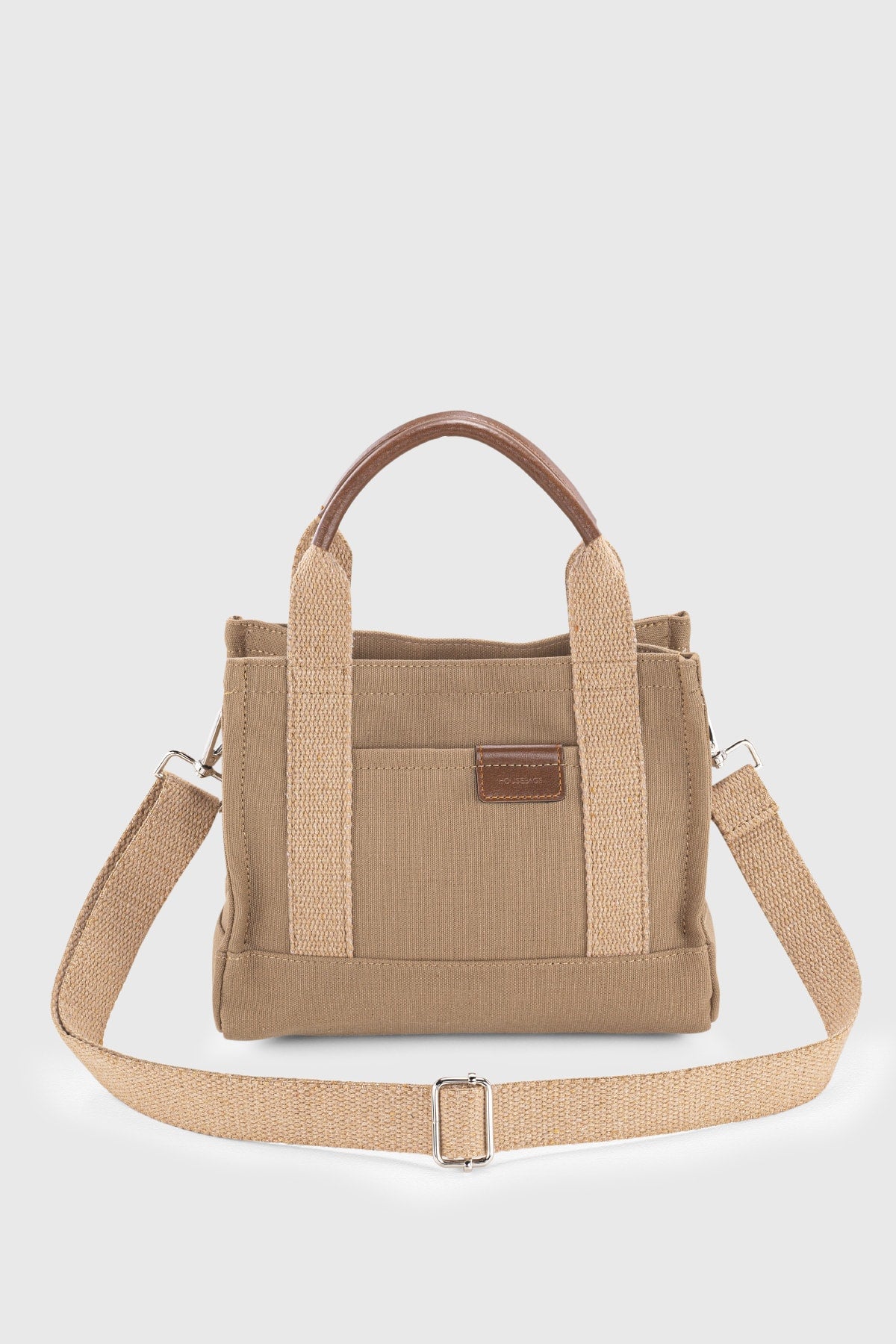 Braune Canvas-Tragetasche 232 für Damen