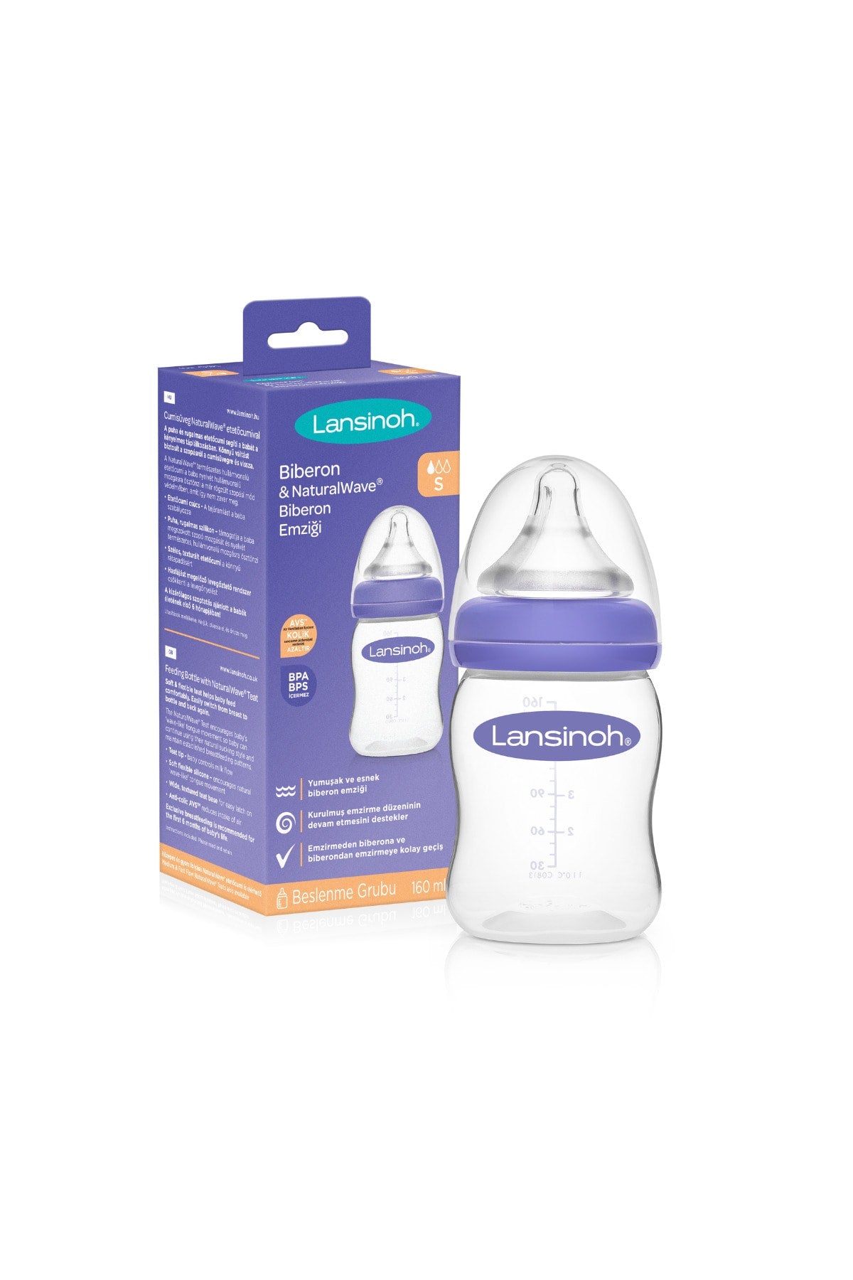 Natural Wave Babyflasche 160 ml PP langsamer Durchfluss