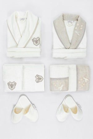 Ayliz 100% Organic Cotton 10 Piece Family Bathrobe Set - Swordslife
