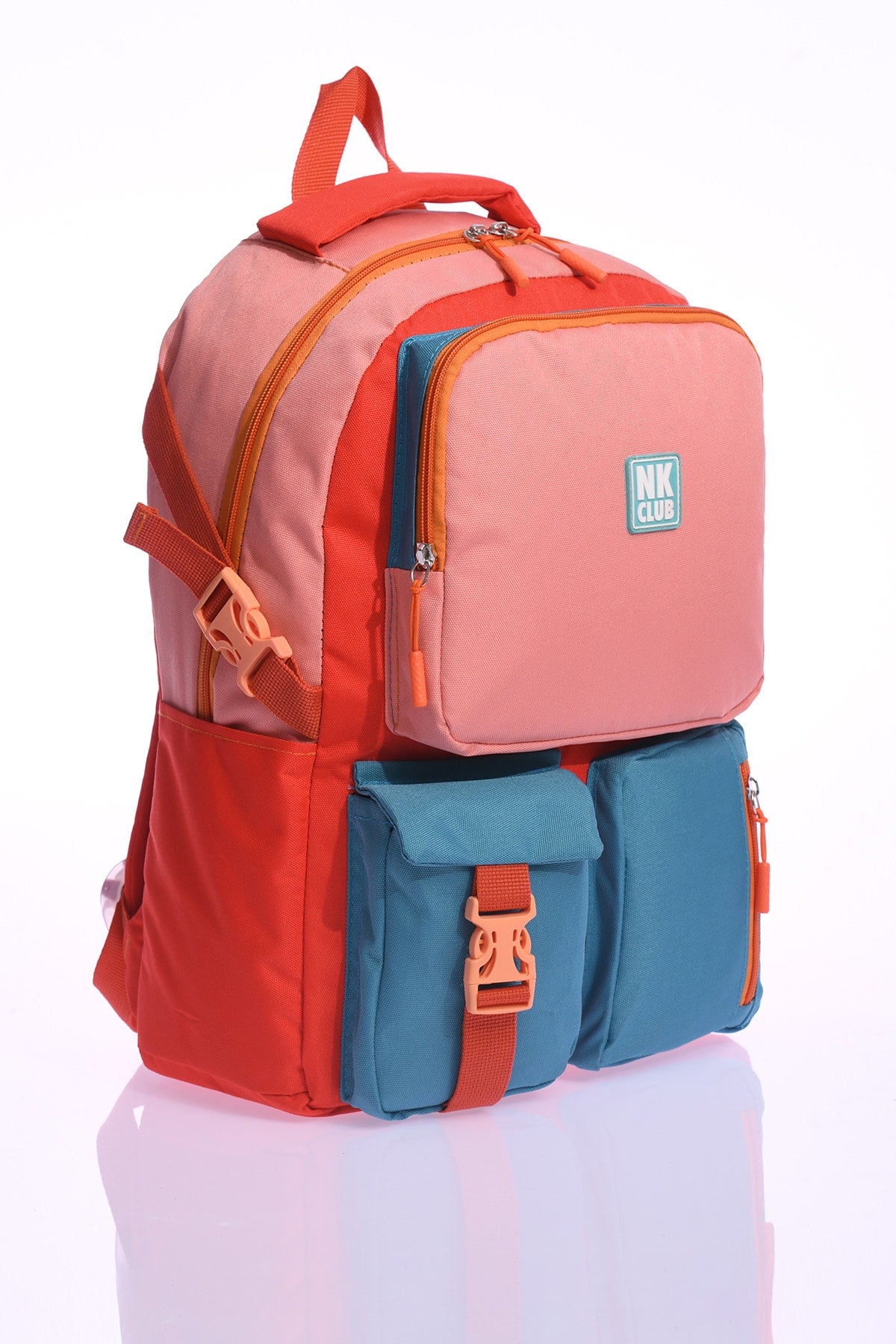 Hkn 9012 Primary School Backpack School Bag Multi Compartment Student Puppy Mouth