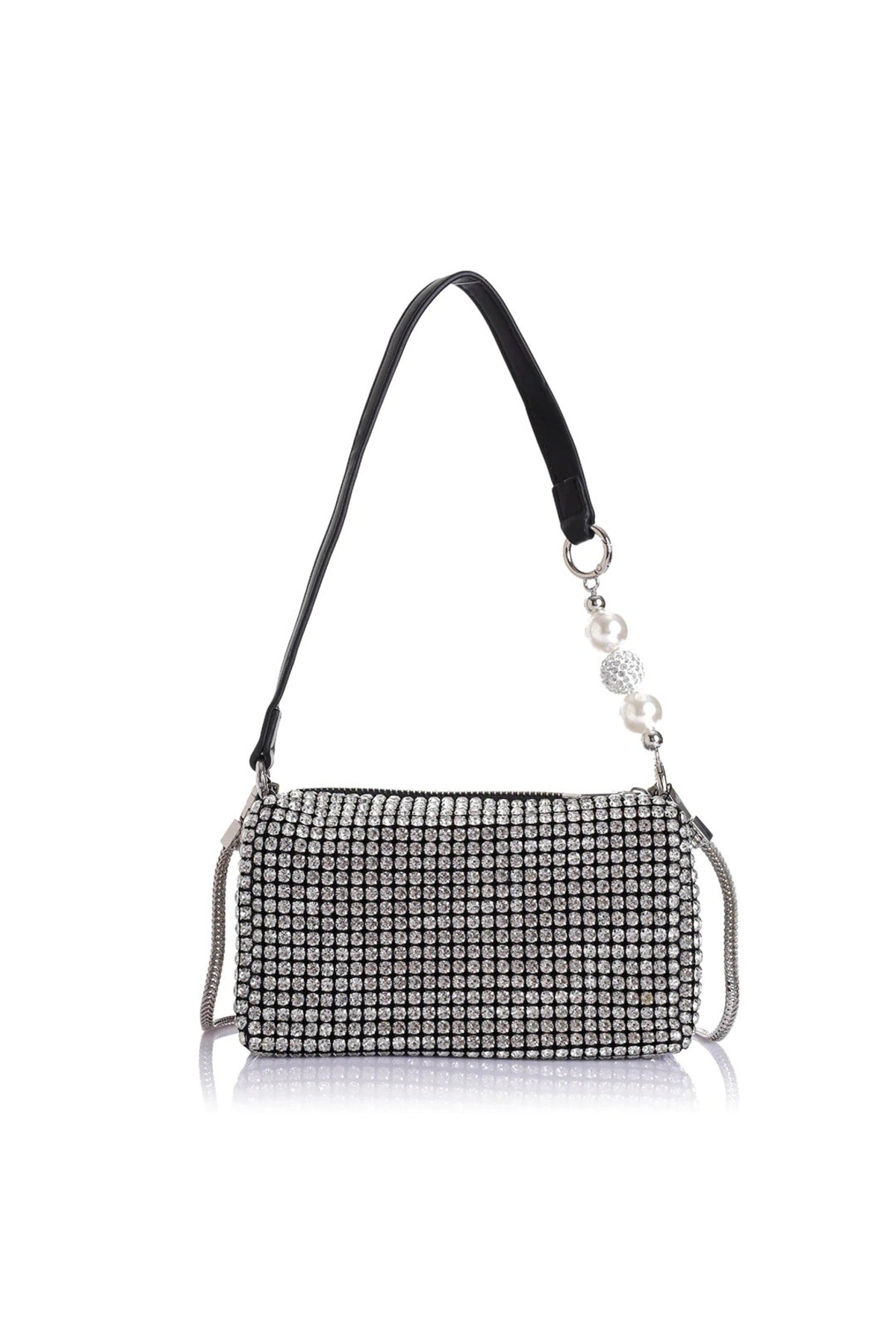 Latvian Women's Stone Mini Bag - Silver