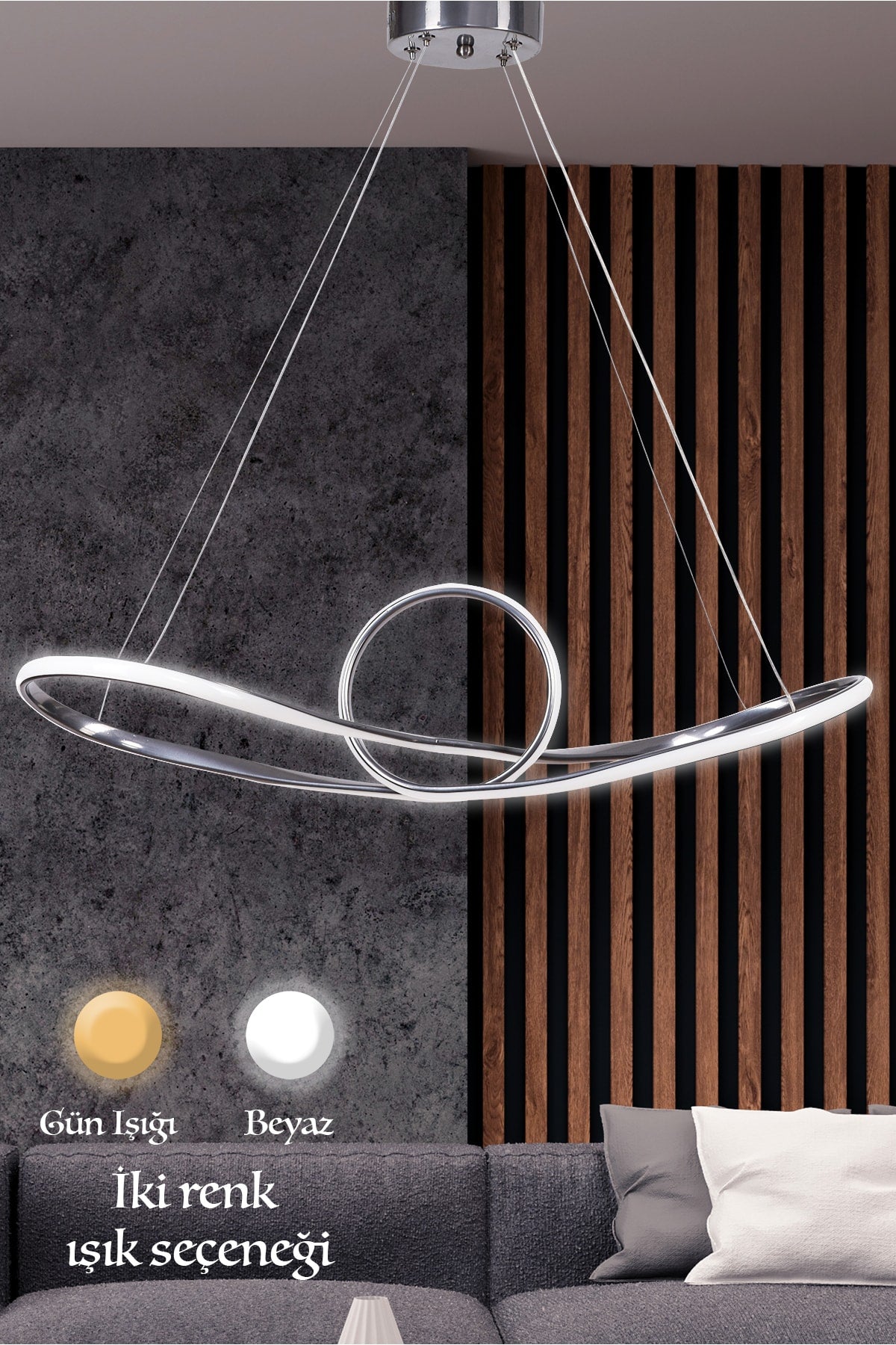 Lumiere Led Chandelier Silver