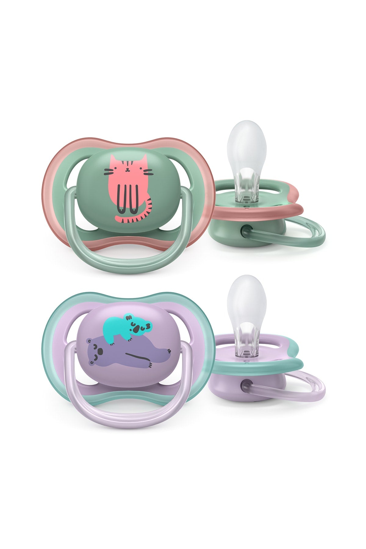 Scf085/18 Ultra Air Pacifier 6-18 Months 2 Pair Girl
