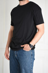 Black Men's Slim Fit Tshirt