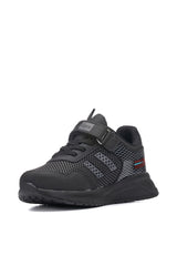 Orthopedic, Velcro, Black and Smoked Color Kids Sports Shoes