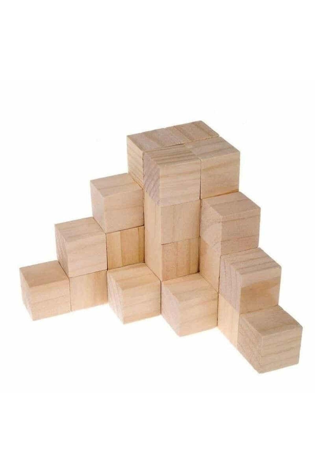 Holzwürfelblöcke 2 cm - 100 Stück - Naturholzwürfel
