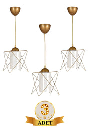 3 Pieces Aged Mica Promotional Single Pendant Lamp Chandelier - Bedroom - Living Room - Kitchen - Hall