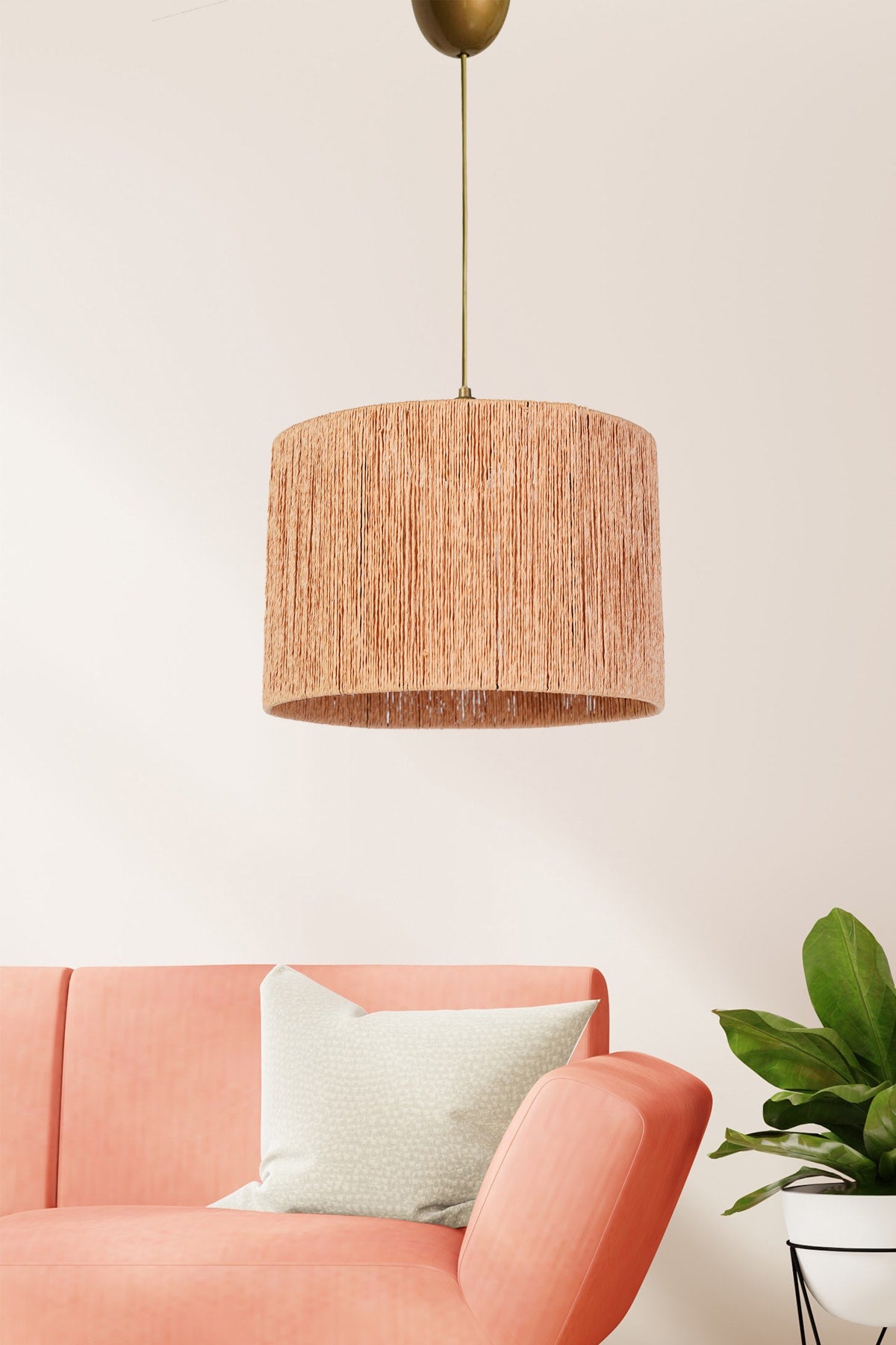 Roue Pendant Lamp Chandelier Natural