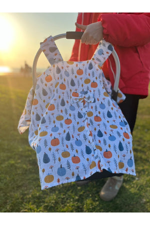 Run Baby Musselin-Stoffbezug für Push-Up-Kinderwagen (Balkabak) 75 x 100 cm