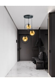 World 3 Piece Tray. Glop Black Chandelier With Honey Colored Glass. Living Room, Kitchen, Teenager, Room, Bedroom, Store