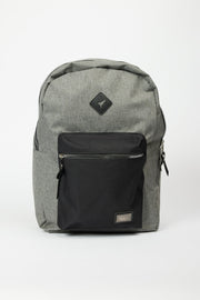 Men'S Grey-Black Logo School-Backpack