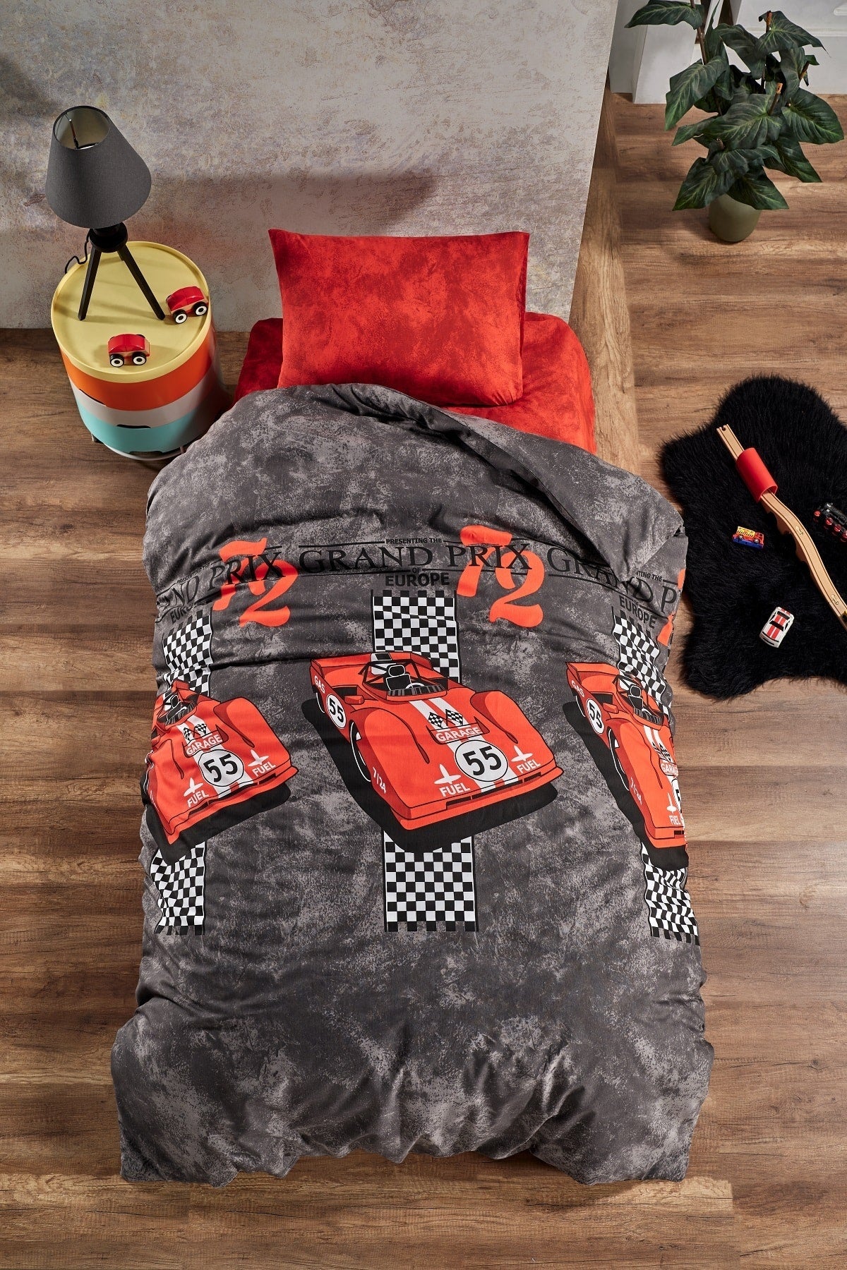 Children's Duvet Cover Set with Elastic Bed Single Ranforce Trolley