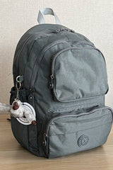 Dark Gray Backpack School Bag 14 Inch Laptop Travel Bag Duomino 18 Lt 40x30x15cm