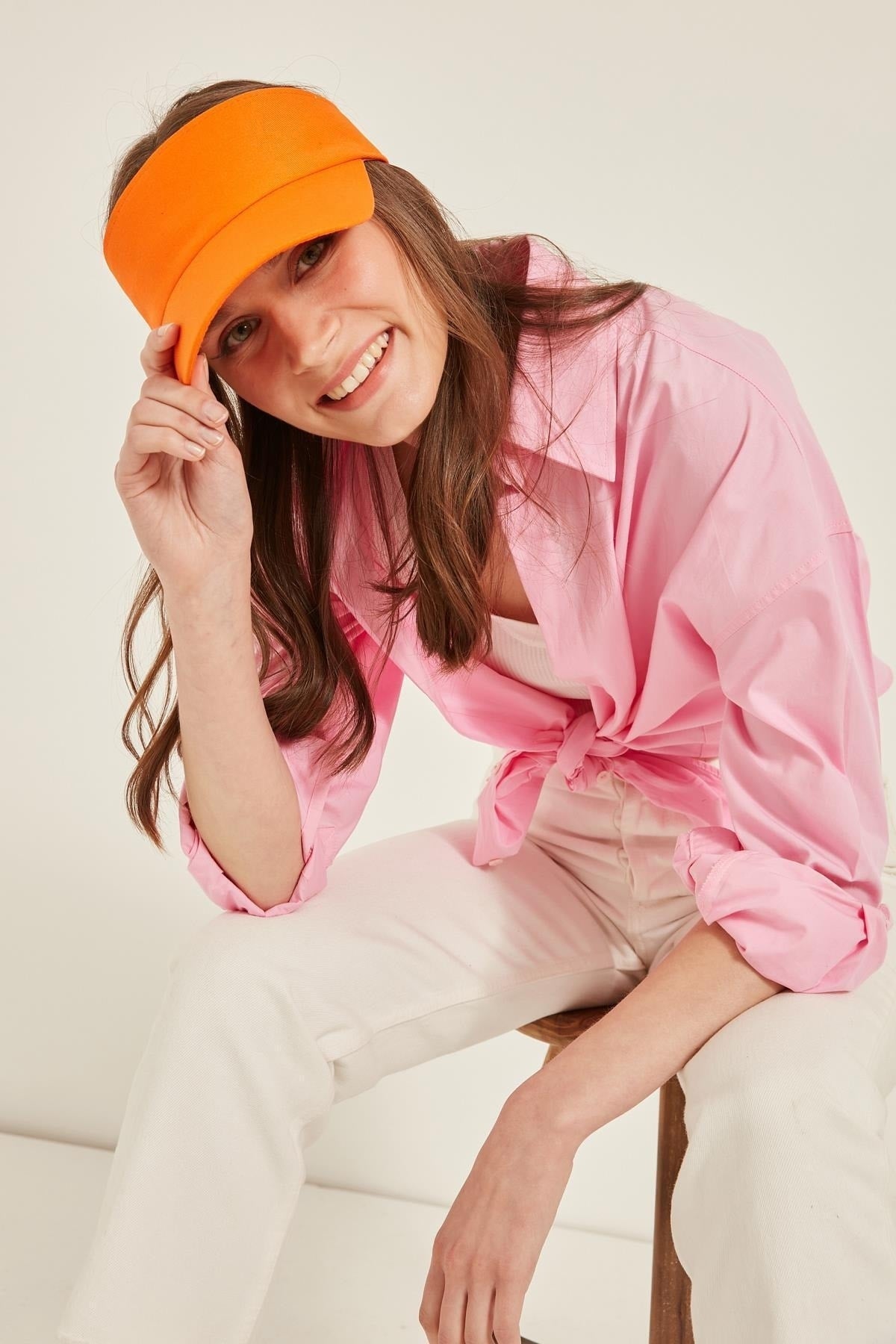 13363 Orange Tennis Cap